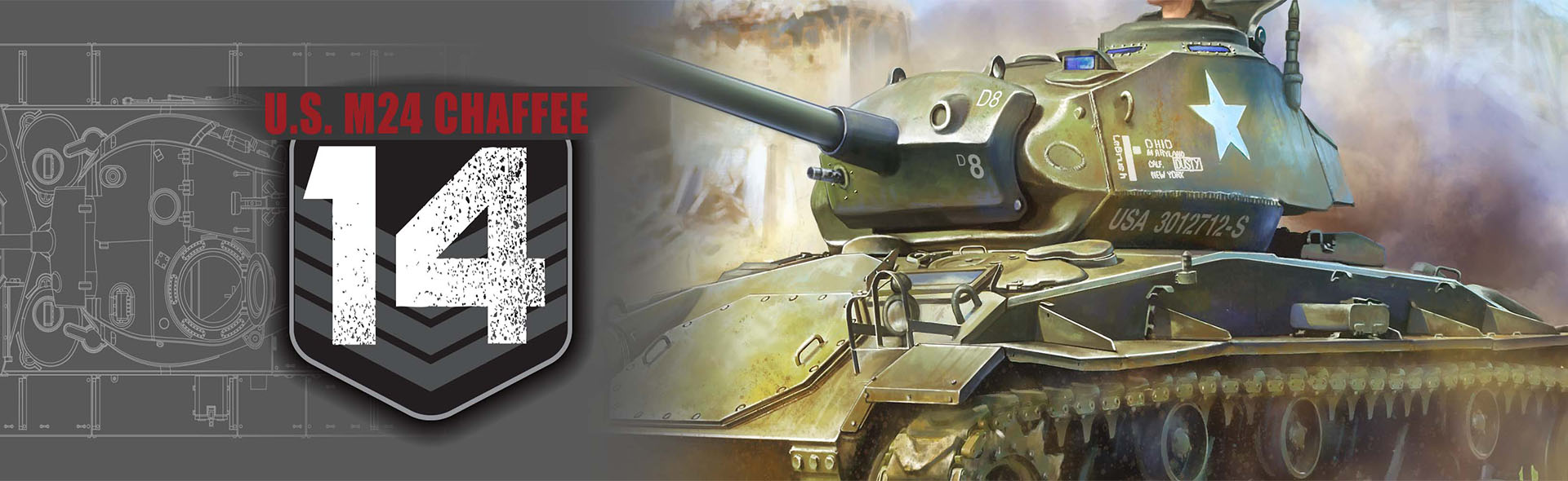 美國輕型戰車 M24 "霞飛" - FOV版