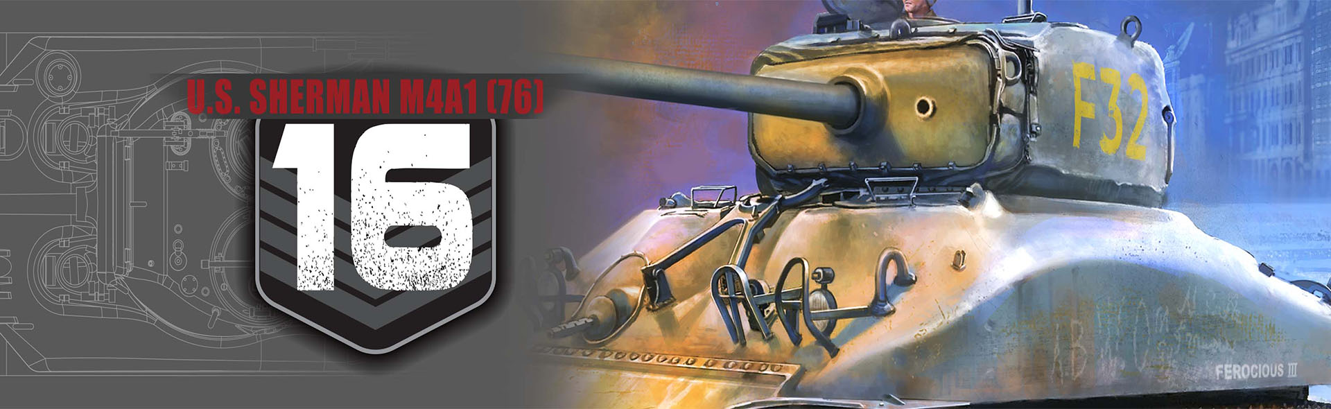 美國謝爾曼 M4A1 (76) 鑄造車體 - FOV版