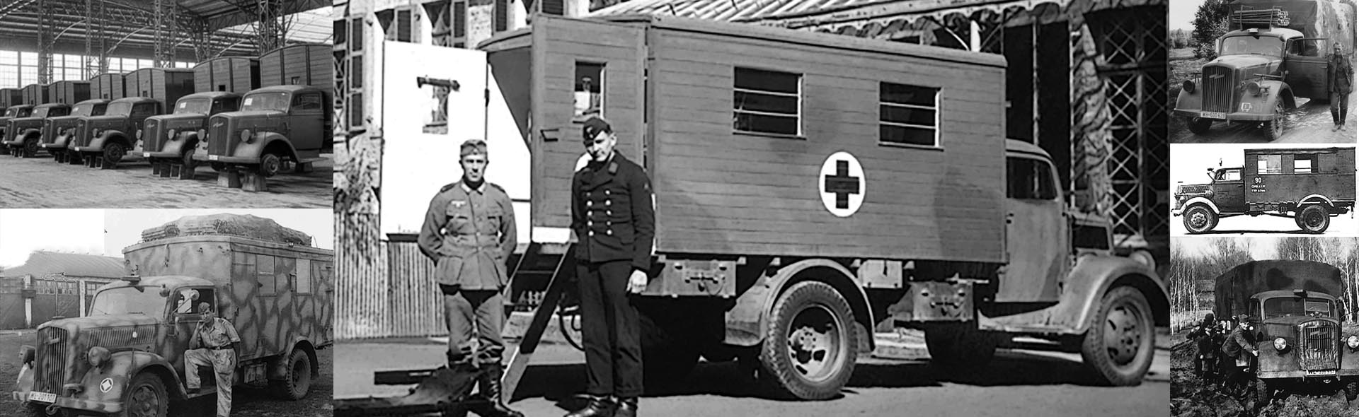歐寶「閃電」3.6-6700A型Kfz.305救護卡車 (國防灰色塗裝RAL 7021)